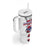 Slovakia Tumbler With Handle Flag Grunge Half Style with Slovak Pattern