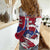 Slovakia Women Casual Shirt Flag Grunge Half Style with Slovak Pattern