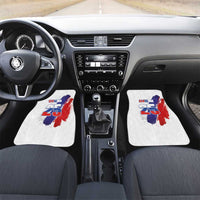 Slovenia Statehood Day Car Mats 25 June National Flag Color Brush Stroke Style