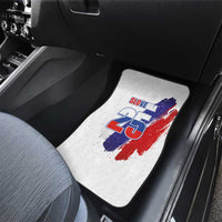 Slovenia Statehood Day Car Mats 25 June National Flag Color Brush Stroke Style