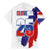 Slovenia Statehood Day Family Matching Mermaid Dress and Hawaiian Shirt 25 June National Flag Color Brush Stroke Style