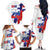 Slovenia Statehood Day Family Matching Off The Shoulder Long Sleeve Dress and Hawaiian Shirt 25 June National Flag Color Brush Stroke Style