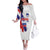 Slovenia Statehood Day Family Matching Off The Shoulder Long Sleeve Dress and Hawaiian Shirt 25 June National Flag Color Brush Stroke Style