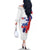 Slovenia Statehood Day Family Matching Off The Shoulder Long Sleeve Dress and Hawaiian Shirt 25 June National Flag Color Brush Stroke Style