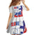 Slovenia Statehood Day Family Matching Off Shoulder Maxi Dress and Hawaiian Shirt 25 June National Flag Color Brush Stroke Style