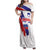Slovenia Statehood Day Family Matching Off Shoulder Maxi Dress and Hawaiian Shirt 25 June National Flag Color Brush Stroke Style