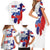 Slovenia Statehood Day Family Matching Short Sleeve Bodycon Dress and Hawaiian Shirt 25 June National Flag Color Brush Stroke Style