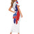 Slovenia Statehood Day Family Matching Short Sleeve Bodycon Dress and Hawaiian Shirt 25 June National Flag Color Brush Stroke Style