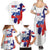 Slovenia Statehood Day Family Matching Summer Maxi Dress and Hawaiian Shirt 25 June National Flag Color Brush Stroke Style