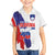Slovenia Statehood Day Family Matching Summer Maxi Dress and Hawaiian Shirt 25 June National Flag Color Brush Stroke Style