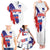 Slovenia Statehood Day Family Matching Tank Maxi Dress and Hawaiian Shirt 25 June National Flag Color Brush Stroke Style