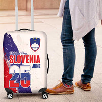 Slovenia Statehood Day Luggage Cover 25 June National Flag Color Brush Stroke Style