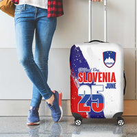 Slovenia Statehood Day Luggage Cover 25 June National Flag Color Brush Stroke Style