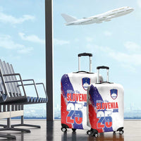 Slovenia Statehood Day Luggage Cover 25 June National Flag Color Brush Stroke Style