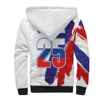 Slovenia Statehood Day Sherpa Hoodie 25 June National Flag Color Brush Stroke Style