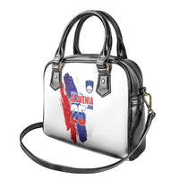 Slovenia Statehood Day Shoulder Handbag 25 June National Flag Color Brush Stroke Style