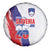 Slovenia Statehood Day Spare Tire Cover 25 June National Flag Color Brush Stroke Style