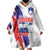 Slovenia Statehood Day Wearable Blanket Hoodie 25 June National Flag Color Brush Stroke Style
