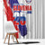 Slovenia Statehood Day Window Curtain 25 June National Flag Color Brush Stroke Style