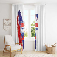 Slovenia Statehood Day Window Curtain 25 June National Flag Color Brush Stroke Style