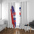 Slovenia Statehood Day Window Curtain 25 June National Flag Color Brush Stroke Style