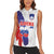 Slovenia Statehood Day Women Sleeveless Polo Shirt 25 June National Flag Color Brush Stroke Style
