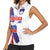 Slovenia Statehood Day Women Sleeveless Polo Shirt 25 June National Flag Color Brush Stroke Style