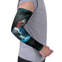 Greenlandic Polar Bear Warrior Arm Sleeves Nordic and Runes Style - Wonder Print Shop