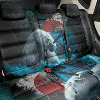 Greenlandic Polar Bear Warrior Back Car Seat Cover Nordic and Runes Style - Wonder Print Shop