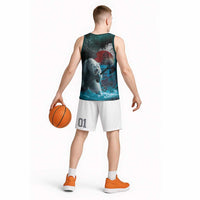 Greenlandic Polar Bear Warrior Basketball Jersey Nordic and Runes Style - Wonder Print Shop