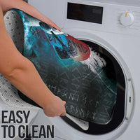 Greenlandic Polar Bear Warrior Bathroom Set Nordic and Runes Style - Wonder Print Shop