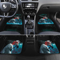 Greenlandic Polar Bear Warrior Car Mats Nordic and Runes Style - Wonder Print Shop