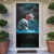 Greenlandic Polar Bear Warrior Door Cover Nordic and Runes Style - Wonder Print Shop