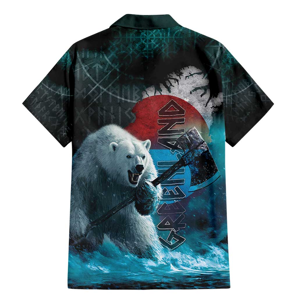 Greenlandic Polar Bear Warrior Family Matching Mermaid Dress and Hawaiian Shirt Nordic and Runes Style - Wonder Print Shop