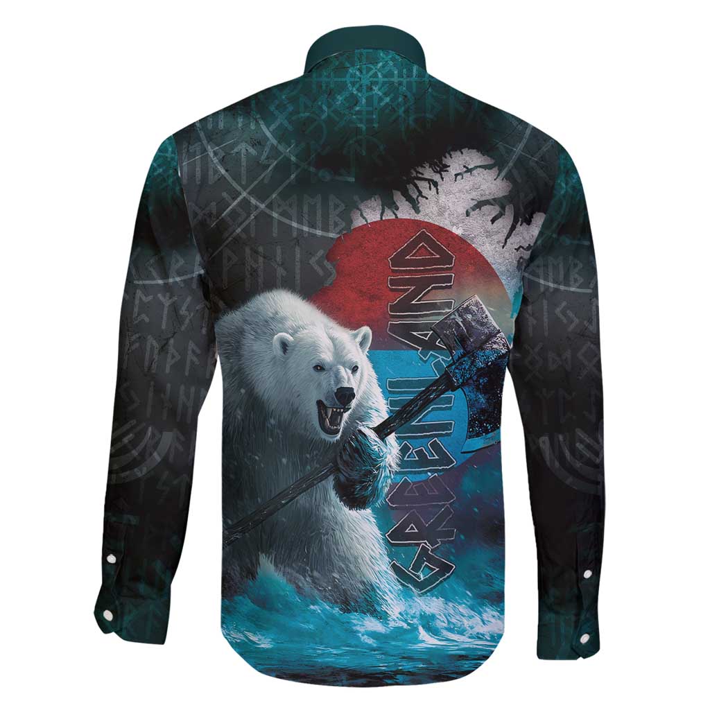 Greenlandic Polar Bear Warrior Family Matching Puletasi and Hawaiian Shirt Nordic and Runes Style - Wonder Print Shop