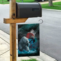 Greenlandic Polar Bear Warrior Garden Flag Nordic and Runes Style - Wonder Print Shop