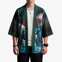 Greenlandic Polar Bear Warrior Kimono Nordic and Runes Style - Wonder Print Shop
