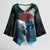 Greenlandic Polar Bear Warrior Kimono Sleeve Blouse Nordic and Runes Style - Wonder Print Shop