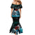 Greenlandic Polar Bear Warrior Mermaid Dress Nordic and Runes Style - Wonder Print Shop