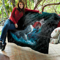 Greenlandic Polar Bear Warrior Quilt Nordic and Runes Style - Wonder Print Shop