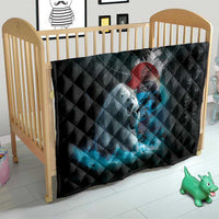 Greenlandic Polar Bear Warrior Quilt Nordic and Runes Style - Wonder Print Shop