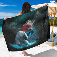 Greenlandic Polar Bear Warrior Sarong Nordic and Runes Style - Wonder Print Shop