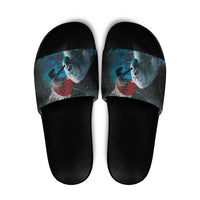 Greenlandic Polar Bear Warrior Slide Sandals Nordic and Runes Style - Wonder Print Shop