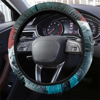 Greenlandic Polar Bear Warrior Steering Wheel Cover Nordic and Runes Style - Wonder Print Shop
