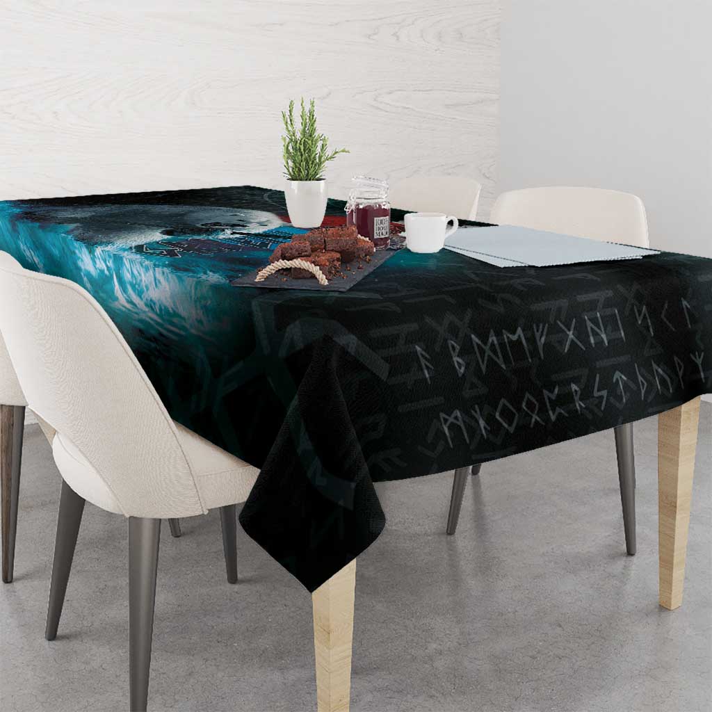 Greenlandic Polar Bear Warrior Tablecloth Nordic and Runes Style - Wonder Print Shop