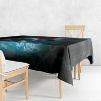 Greenlandic Polar Bear Warrior Tablecloth Nordic and Runes Style - Wonder Print Shop