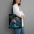 Greenlandic Polar Bear Warrior Tote Bag Nordic and Runes Style - Wonder Print Shop