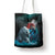 Greenlandic Polar Bear Warrior Tote Bag Nordic and Runes Style - Wonder Print Shop