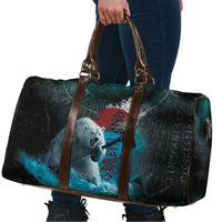 Greenlandic Polar Bear Warrior Travel Bag Nordic and Runes Style - Wonder Print Shop