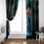 Greenlandic Polar Bear Warrior Window Curtain Nordic and Runes Style - Wonder Print Shop
